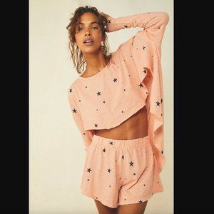 Free People Printed Throw And Go Set